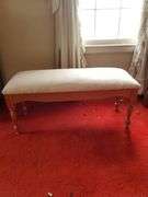 Padded Bench. Antique