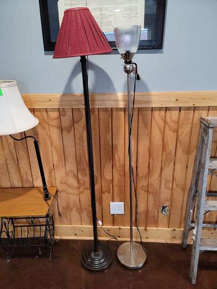 2 standing lamps