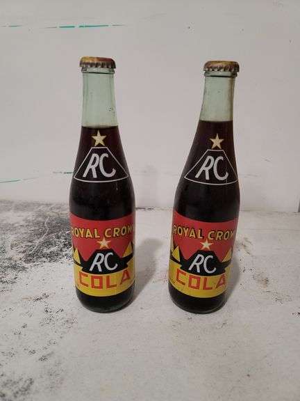 Antique unopened RC Cola bottles. 1950's era