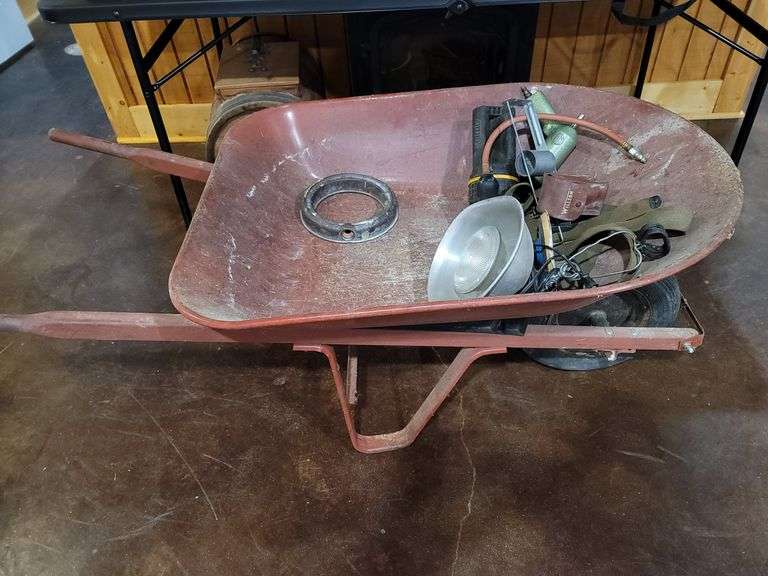 Wheelbarrow and contents