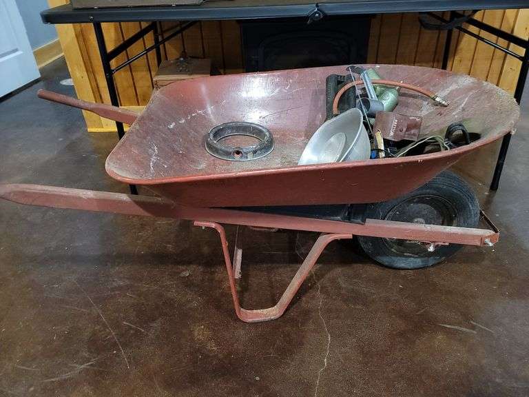 Wheelbarrow and contents
