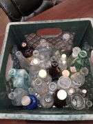 Box Lot of Antique Bottles