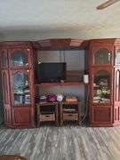 Extendable Entertainment Center - (contents not included)