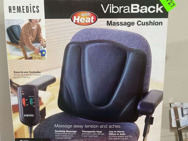 Homedics VibraBack Massage Cushion w/Heat - New