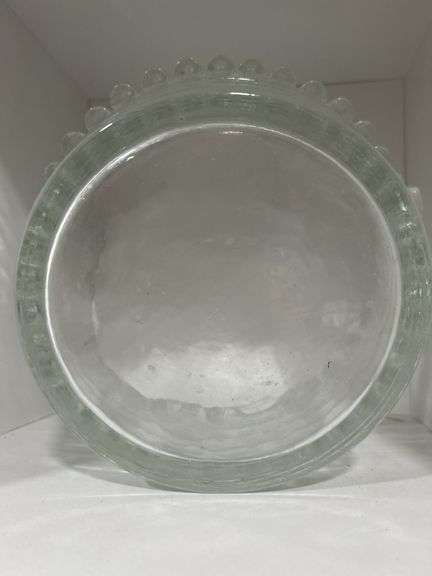 Unique clear glass bowl