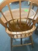 Vintage wooden high chair