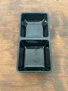 Clear glass lock & lock bowl (no lid) & 2 condiments rectangle dishes