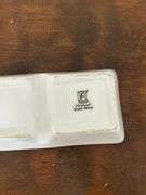 Clear glass lock & lock bowl (no lid) & 2 condiments rectangle dishes