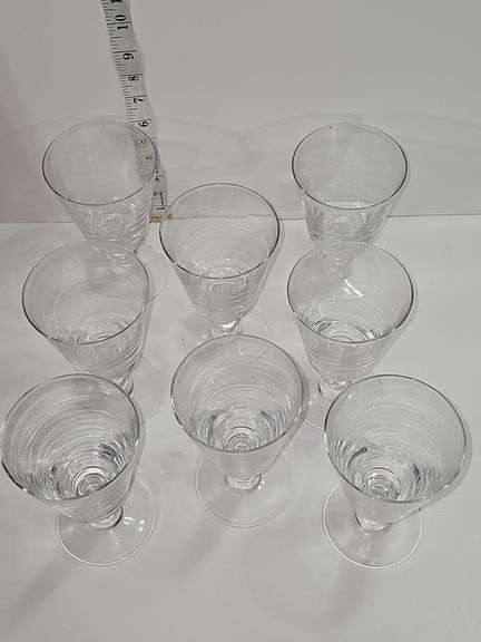 Clear Glass Water Goblet Glasses