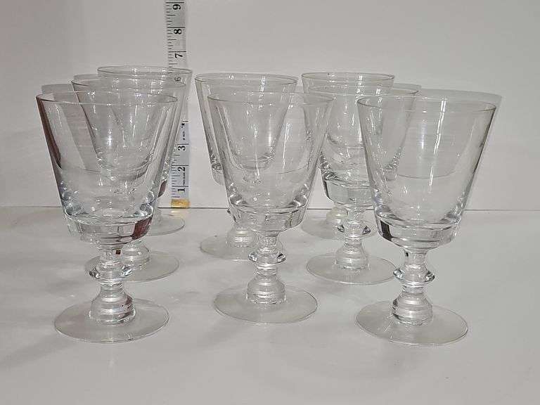 Clear Glass Water Goblet Glasses