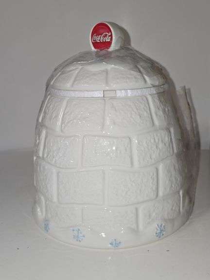 2005 Coca-Cola Polar Bear Igloo Cookie Jar.