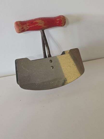 Pastry Blender (qty 2) & Vintage red wood handle stainless steel two blade food chopper