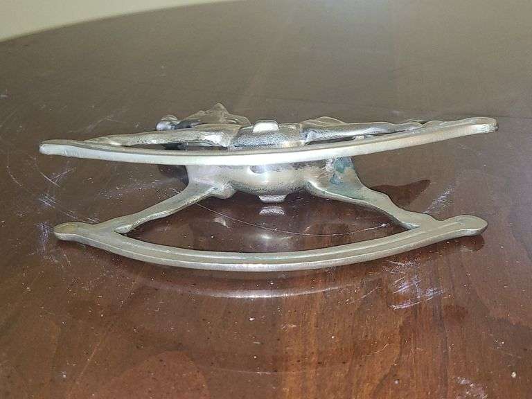 Brass rocking horse