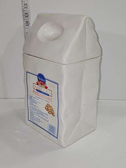 Vintage 1988 Benjamin & Medwin Inc. Pillsbury Flour Sack Advertising Cookie Jar