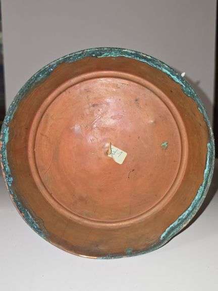 Copper umbrella stand, copper coal scuttle, vintage fireplace accessory