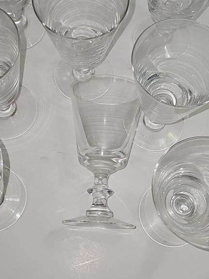 Clear Glass Water Goblet Glasses