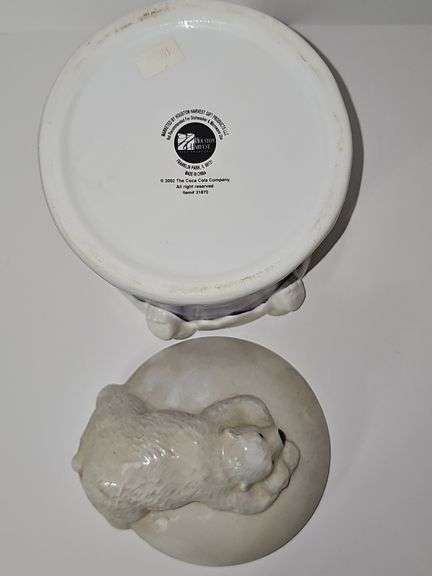 2002 vintage Coca-Cola Polar Bear cookie jar.