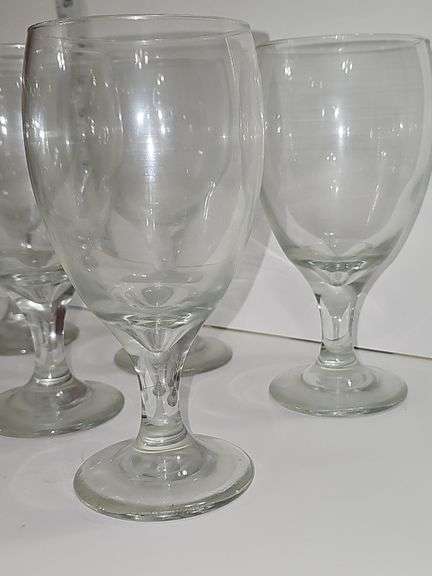 Water Goblet clear glass set