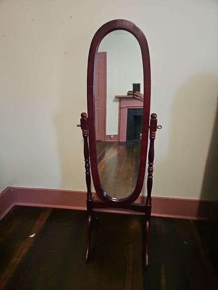 Mahogany Cheval Mirror