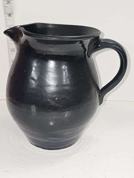 Black Stoneware drink pitcher
