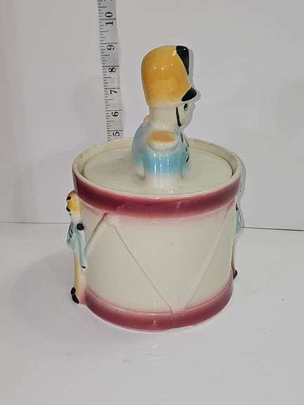 Drum Major cookie jar.