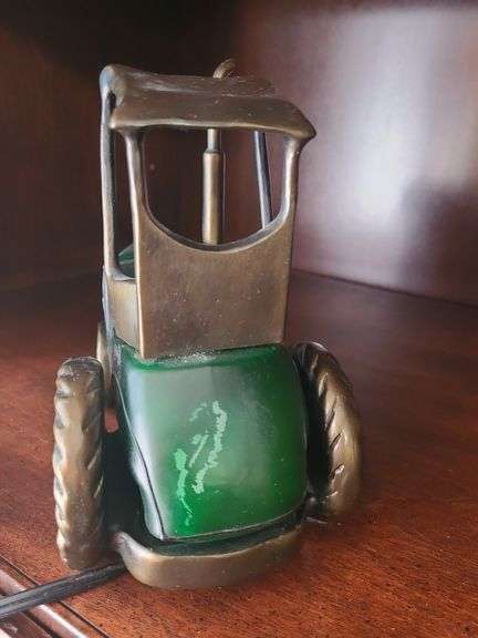 Ceramic Tractor Desk Lamp