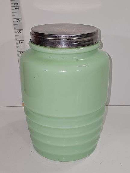 Coca-Cola Jadeite Cookie Jar.