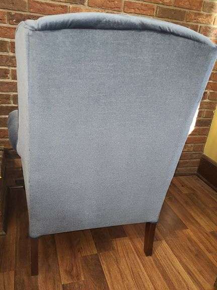 Blue Wingback Chair