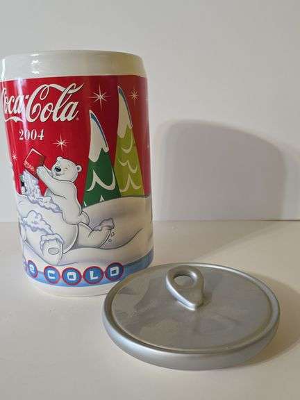 2004 Coca-Cola Polar Bear ceramic cookie jar.