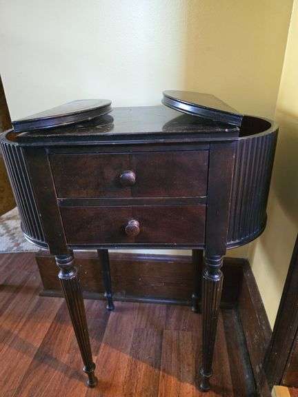 Vintage Wooden Sewing Table