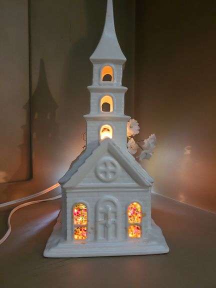 Musical Light up Ceramic Church