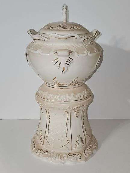 1998 Cracker Barrel Coke Coca Cola victorian style fountain cookie jar