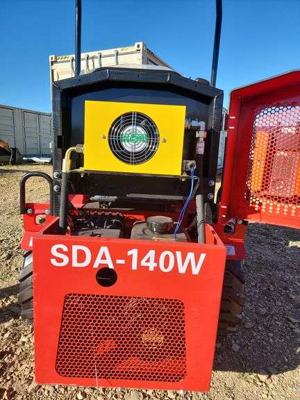 Industrial SDA-140W Ride-on Wheeled MIni Skid Steer Loader