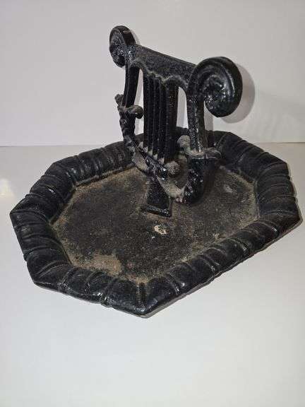 Antique Cast Iron "Harp" Boot Scraper