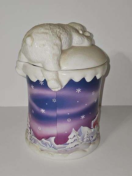 2002 vintage Coca-Cola Polar Bear cookie jar.