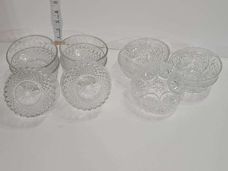 Small Clear glass bowls