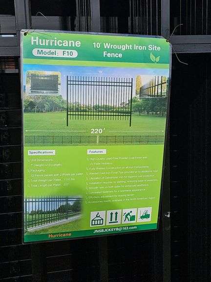 Hurricane Metal Fence Panels