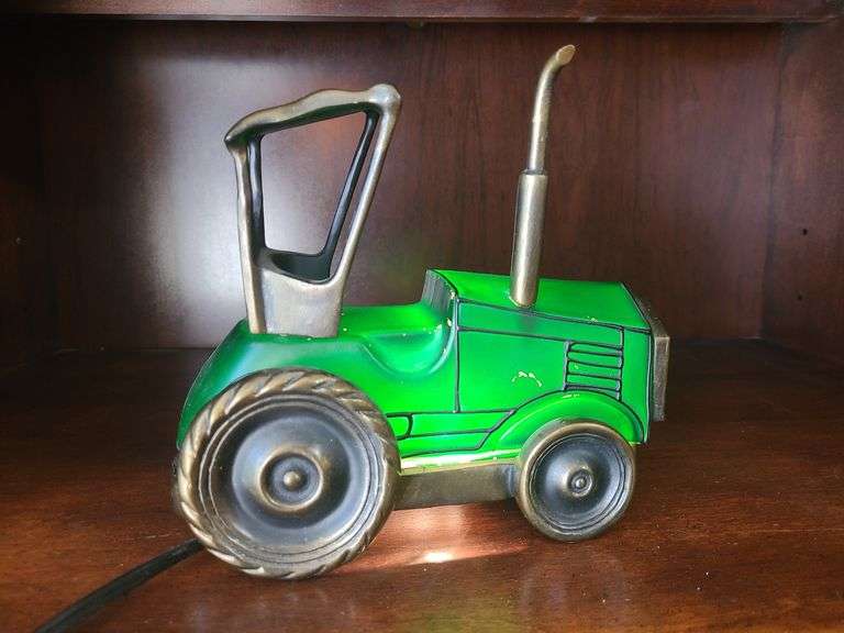Ceramic Tractor Desk Lamp