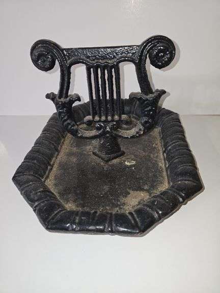 Antique Cast Iron "Harp" Boot Scraper