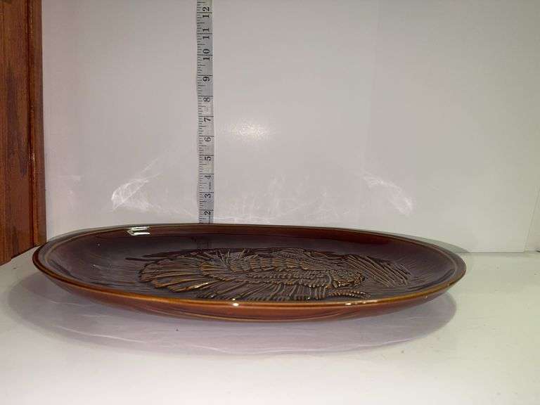 Vintage McCoy turkey platter.