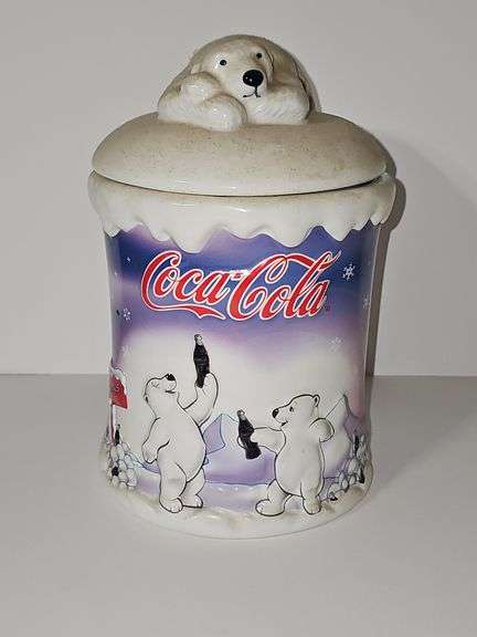 2002 vintage Coca-Cola Polar Bear cookie jar.