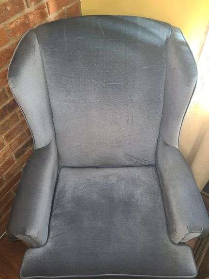 Blue Wingback Chair