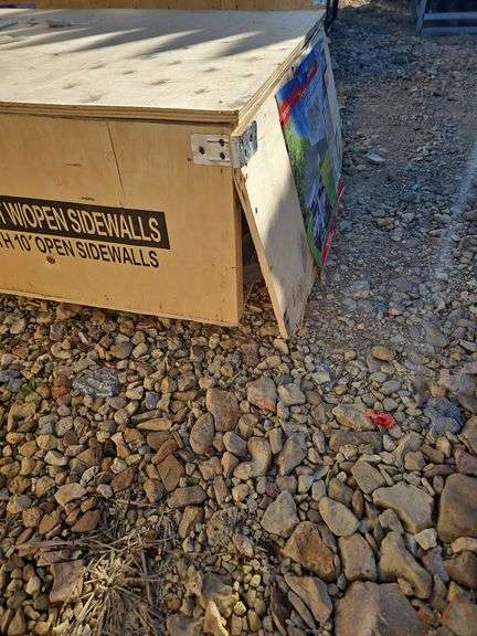 Hurricane All-Steel 20'×20' Carport with 10' Open Sidewalls