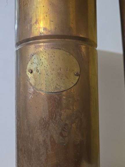 Copper umbrella stand, copper coal scuttle, vintage fireplace accessory