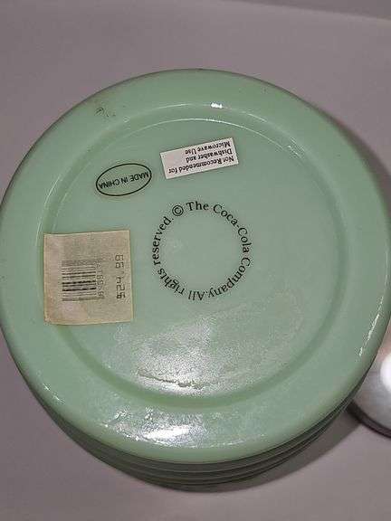 Coca-Cola Jadeite Cookie Jar.