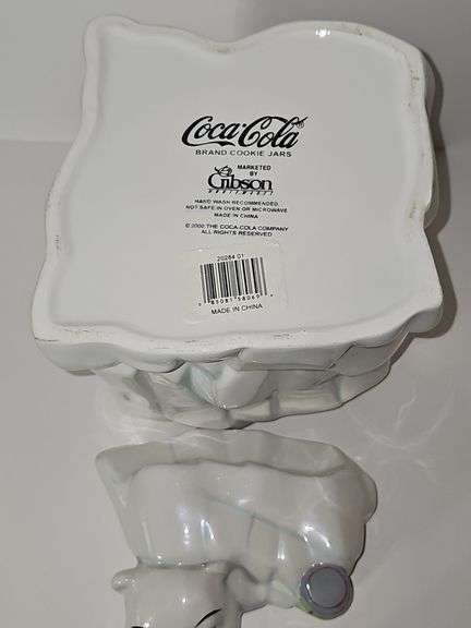 2000 Cola-Cola Coke Work Of Art Polar Bear Cookie Jar