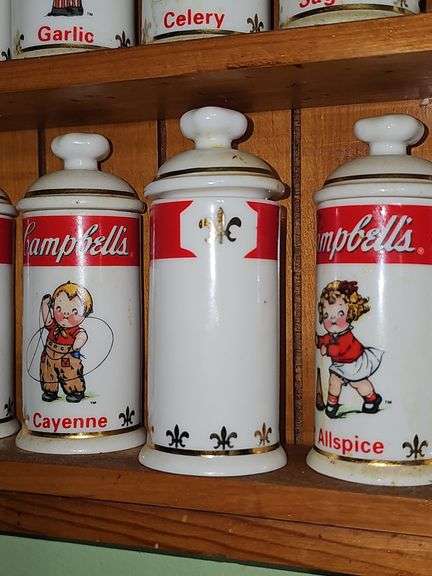 Campbell's Kids spice rack set.