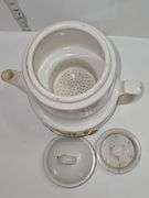 Porcelier Coffee Maker MCM Drip Hot Water Tea Brewing White Fireplace