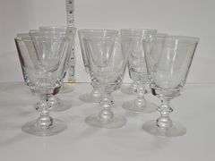 Clear Glass Water Goblet Glasses