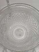 Cut glass punch Bowl, cups